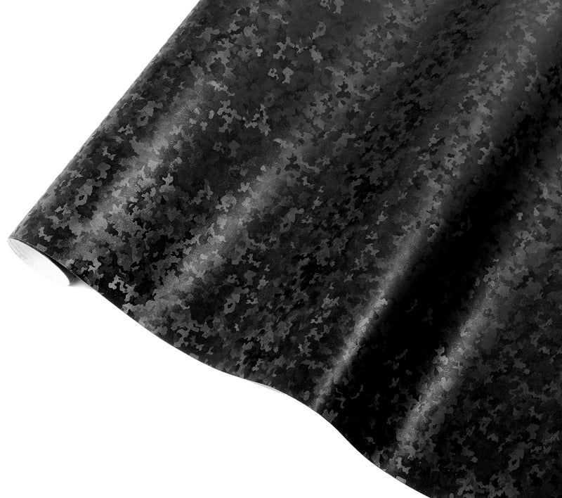 VViViD+ Black Stealth Small Patternless Camouflage Vinyl Wrap Roll (3ft x 5ft) - Image 3